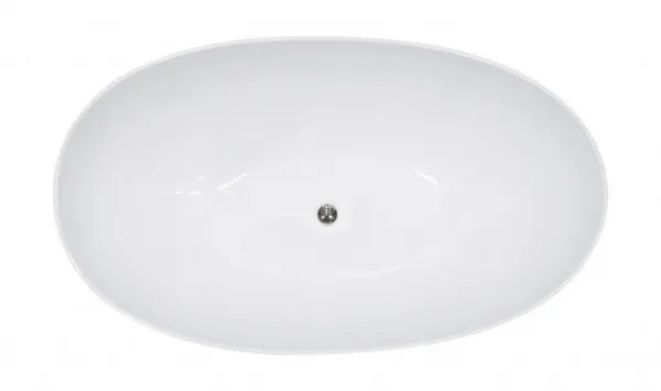 BESCO - Voľne stojaca vaňa SIYA biela - Farba sifónu - Chróm, Rozmer vane - 171,5 × 101 cm VANSIYA170W