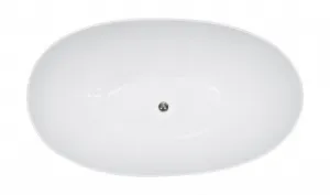 BESCO - Voľne stojaca vaňa SIYA biela - Farba sifónu - Chróm, Rozmer vane - 171,5 × 101 cm VANSIYA170W