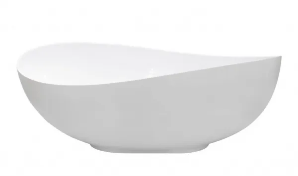 BESCO - Voľne stojaca vaňa SIYA biela - Farba sifónu - Chróm, Rozmer vane - 171,5 × 101 cm VANSIYA170W