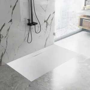 REA - Sprchová vanička Bazalt Long White 80x120 REA-K3321