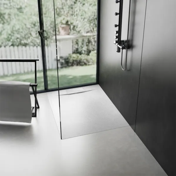 REA - Sprchová vanička Bazalt White 90x90 REA-K3303