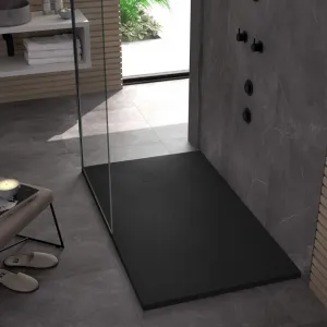 REA - Sprchová vanička Magnum Black 80x100 REA-K3330