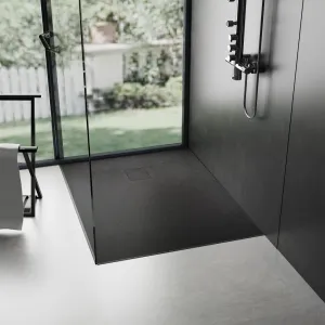 REA - Sprchová vanička Magnum Black 90x90 REA-K3334