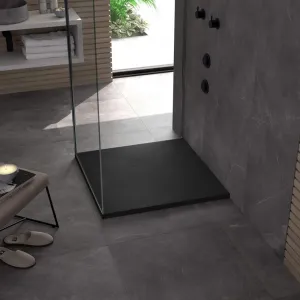REA - Sprchová vanička Magnum Black 90x90 REA-K3334