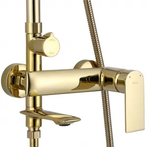 REA REA - Sprchový set s batériou 150mm Veneta zlatá REA-P7842