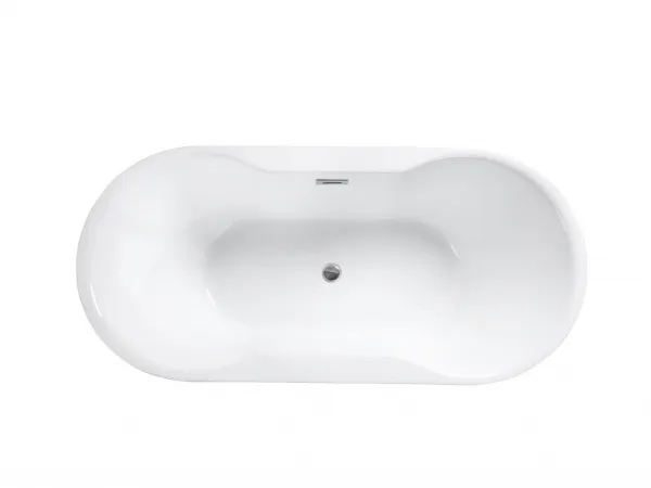 BESCO - Voľne stojaca vaňa NAVIA - Farba - Biela, Rozmer vane - 140 × 75 cm VANNAVIA140