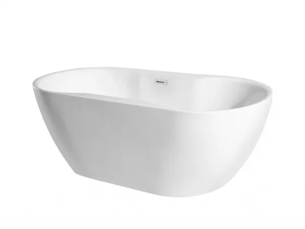 BESCO - Voľne stojaca vaňa NAVIA - Farba - Biela, Rozmer vane - 140 × 75 cm VANNAVIA140