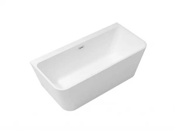 BESCO - Voľne stojaca vaňa VARYA biela - Farba - Biela, Farba sifónu - Chróm, Rozmer vane - 150 × 75 cm VANVARYA150