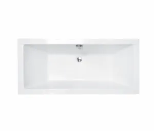 BESCO - Obdĺžniková vaňa QUADRO SLIM - Nožičky k vani - Bez nožičiek, Rozmer vane - 155 × 70 cm VANQAUD155SLIM