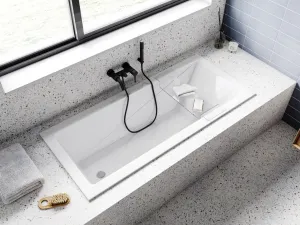 BESCO - Obdĺžniková vaňa MODERN SLIM - Nožičky k vani - Bez nožičiek, Rozmer vane - 140 × 70 cm VANMOD14SLIM