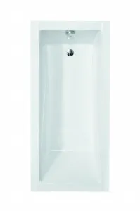 BESCO - Obdĺžniková vaňa MODERN SLIM - Nožičky k vani - Bez nožičiek, Rozmer vane - 140 × 70 cm VANMOD14SLIM