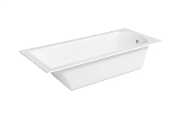 BESCO - Obdĺžniková vaňa SHEA SLIM - Nožičky k vani - Bez nožičiek, Rozmer vane - 150 × 70 cm VANSHEA150SLIM