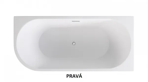 BESCO - Voľne stojaca vaňa ZOYA - Rozmer vane - 150 × 75 cm, Spôsob prevedenia - Pravé VANZOYA150P