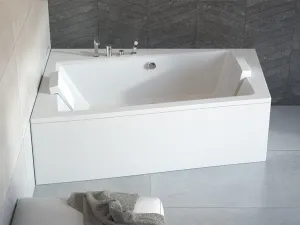 BESCO - Asymetrická vaňa ASTI - Rozmer vane - 150 × 90 cm, Spôsob prevedenia - Ľavé VANAST15L + OLVPINOZ