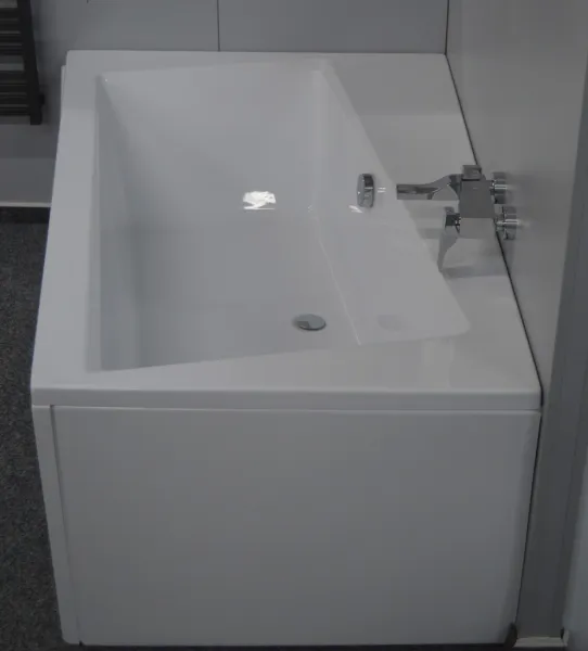 BESCO - Asymetrická vaňa ASTI - Rozmer vane - 150 × 90 cm, Spôsob prevedenia - Ľavé VANAST15L + OLVPINOZ