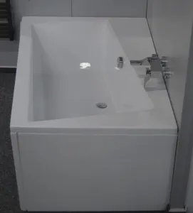BESCO - Asymetrická vaňa ASTI - Rozmer vane - 150 × 90 cm, Spôsob prevedenia - Ľavé VANAST15L + OLVPINOZ