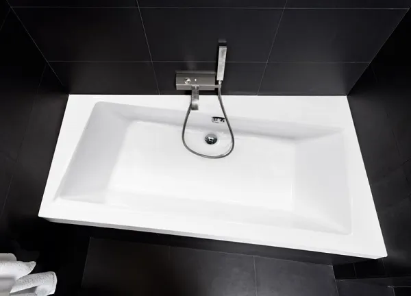 BESCO - Asymetrická vaňa ASTI - Rozmer vane - 160 × 100 cm, Spôsob prevedenia - Pravé VANAST16P + OLVPINOZ