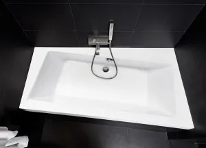 BESCO - Asymetrická vaňa ASTI - Rozmer vane - 160 × 100 cm, Spôsob prevedenia - Pravé VANAST16P + OLVPINOZ