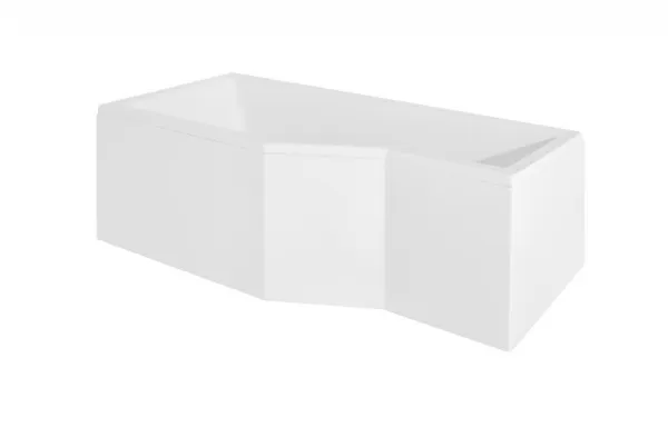 BESCO - Asymetrická vaňa ESTE - Rozmer vane - 150 × 75 cm, Spôsob prevedenia - Ľavé VANEST15L + OLVPINOZ