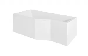 BESCO - Asymetrická vaňa ESTE - Rozmer vane - 150 × 75 cm, Spôsob prevedenia - Ľavé VANEST15L + OLVPINOZ