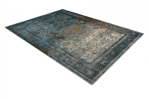 Koberec OMEGA MAMLUK rozeta / vintage, tmavomodrý