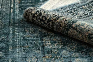 Koberec OMEGA MAMLUK rozeta / vintage, tmavomodrý