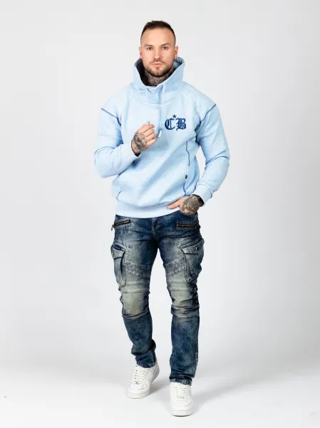 Pánska mikina CIPO & BAXX CL529 BLUE Farba: Modrá, Konfekčná veľkosť: S