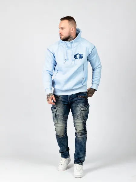 Pánska mikina CIPO & BAXX CL529 BLUE Farba: Modrá, Konfekčná veľkosť: S