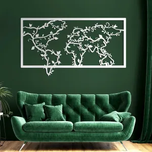 Umelecká mapa sveta na stenu - Koruna zeme