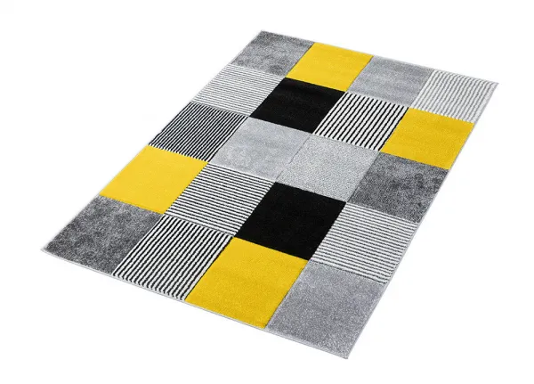 Ayyildiz, Kusový koberec Alora A1039 Yellow, 80x150, žltá, kancelária