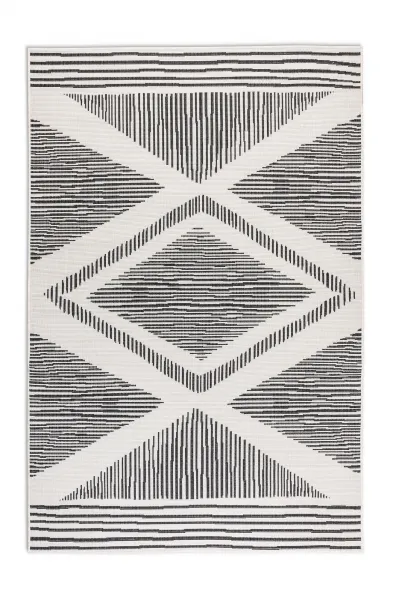 ELLE Decoration koberce Kusový koberec Gemini 106014 Black z kolekcie Elle – na von aj na doma - 80x150 cm