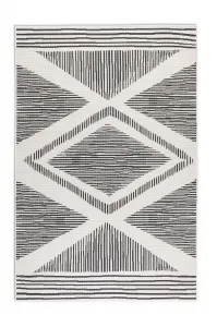 ELLE Decoration koberce Kusový koberec Gemini 106014 Black z kolekcie Elle – na von aj na doma - 80x150 cm