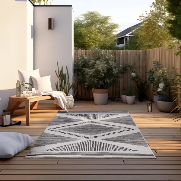 ELLE Decoration koberce Kusový koberec Gemini 106014 Black z kolekcie Elle – na von aj na doma - 80x150 cm