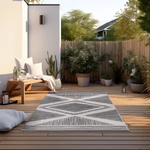 ELLE Decoration koberce Kusový koberec Gemini 106014 Black z kolekcie Elle – na von aj na doma - 80x150 cm