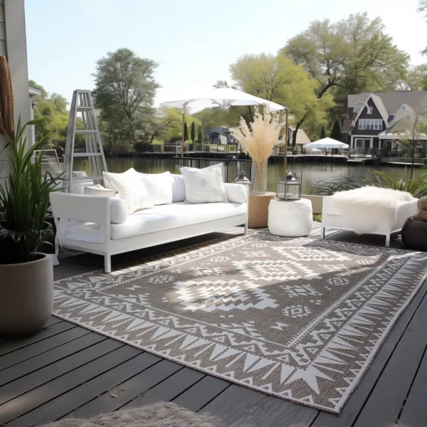 ELLE Decoration koberce Kusový koberec Gemini 106021 Linen z kolekcie Elle – na von aj na doma - 80x150 cm