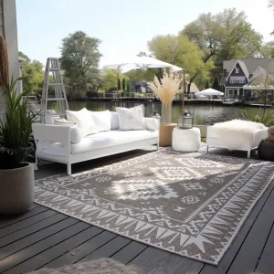 ELLE Decoration koberce Kusový koberec Gemini 106021 Linen z kolekcie Elle – na von aj na doma - 80x150 cm