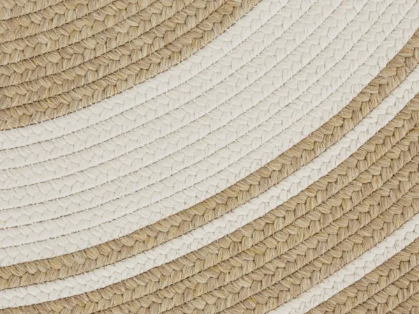 Koberec Braided Trenzado krémový / béžový kruh