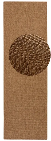 BT Carpet - Hanse Home koberce Behúň Nature 103530 Brown – na von aj na doma - 80x450 cm