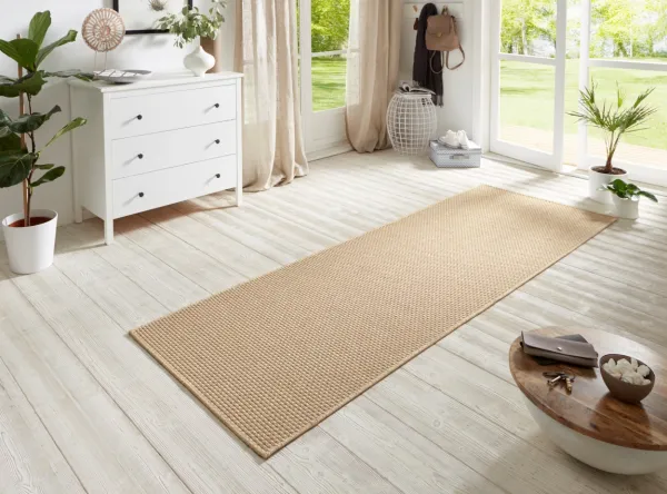 BT Carpet - Hanse Home koberce Behúň Nature 104271 Beige – na von aj na doma - 80x450 cm