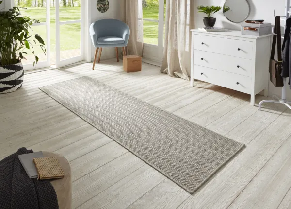 BT Carpet - Hanse Home koberce Behúň Nature 104266 Grey / Multicolor – na von aj na doma - 80x150 cm