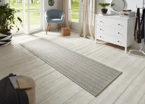 BT Carpet - Hanse Home koberce Behúň Nature 104266 Grey / Multicolor – na von aj na doma - 80x150 cm
