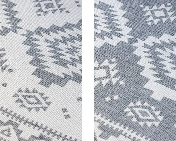 ELLE Decoration koberce Kusový koberec Gemini 106018 Silver z kolekcie Elle – na von aj na doma - 80x150 cm