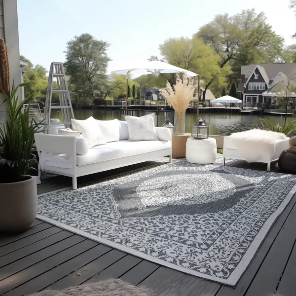 ELLE Decoration koberce Kusový koberec Gemini 106023 Silver z kolekcie Elle – na von aj na doma - 80x150 cm