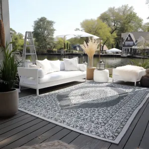 ELLE Decoration koberce Kusový koberec Gemini 106023 Silver z kolekcie Elle – na von aj na doma - 80x150 cm