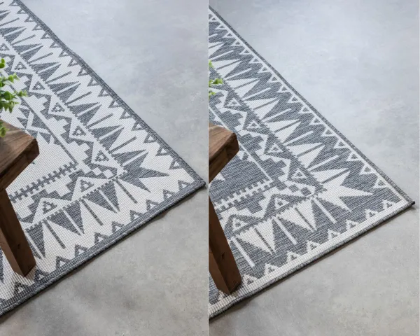 ELLE Decoration koberce Kusový koberec Gemini 106018 Silver z kolekcie Elle – na von aj na doma - 80x150 cm