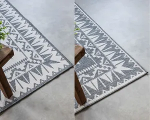 ELLE Decoration koberce Kusový koberec Gemini 106018 Silver z kolekcie Elle – na von aj na doma - 80x150 cm
