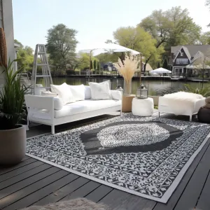 ELLE Decoration koberce Kusový koberec Gemini 106024 Black z kolekcie Elle – na von aj na doma - 200x290 cm