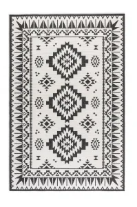 ELLE Decoration koberce Kusový koberec Gemini 106019 Black z kolekcie Elle – na von aj na doma - 80x150 cm
