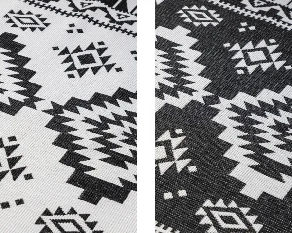 ELLE Decoration koberce Kusový koberec Gemini 106019 Black z kolekcie Elle – na von aj na doma - 80x150 cm