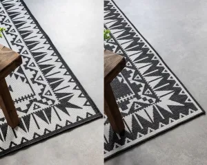 ELLE Decoration koberce Kusový koberec Gemini 106019 Black z kolekcie Elle – na von aj na doma - 80x150 cm